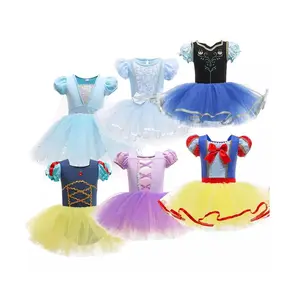 Оптовая продажа 24 цвета детские Эльзы из мультфильма «Холодное сердце» платье принцессы для девочек на День рождения; Свадебное платье; Праздничное платье одежда для детей, Детский костюм для маленьких девочек, платье-пачка для девочек