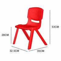 Chaises d'école empilables en plastique modernes, durables et personnalisées pour les salles de classe du Moyen-Orient