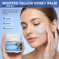 YECUCE Baume Fouetté au Suif et au Miel GHK-Cu Hydratation Profonde Purement Naturelle Anti-Âge Crème Visage au Suif Fouetté et au Miel GHK-CU