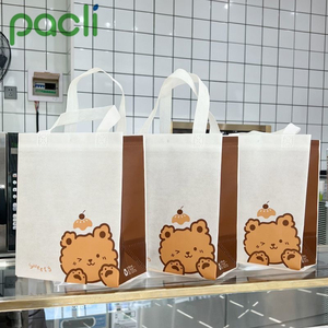 Grandi borse da pranzo termiche personalizzate all'ingrosso-trasportini alimentari isolati usa e getta e riutilizzabili eco-friendly - Product Image 3