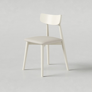 Construction en bois massif chaises <span class=keywords><strong>dinette</strong></span> confortables siège rembourré en mousse dossier courbé chaises de salle à manger modernes Accent chaises - Product Image 6