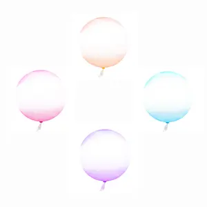 Wholesale Birthday Accessories 18inch Up Down Gradient Bubble Ballons Pink Blue Green Yellow Orange Purple BoBo Balloons