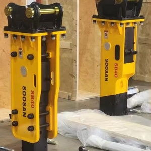 Ciseaux hydrauliques SOOSAN SB 40 pour excavatrices de 4 à 7 tonnes, moteur, mèche de 250 kg, garantie 1 an, fabriqué en Chine, vidéo disponible - Product Image 1
