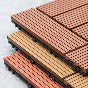 Baldosas de Suelo para Garaje de Material Compuesto, Baldosas de Madera Plástica Entrelazadas para Terraza Exterior, Patio - Product Image 3