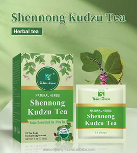 Shennong Kudzu Root Herbal Tea Supplement Natural Liver Health Support Detox Digestion Aid <strong>Selenium</strong> <strong>Enriched</strong> Flora Tea Bags - Product Image 3