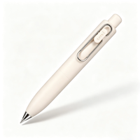 Stylo Gel Rétractable Uni-ball One P, Encre Noire, Pointe Fine, Plastique, Écriture Japonaise, Usage Scolaire et de Bureau, 0.38mm/0.5mm, Unisexe