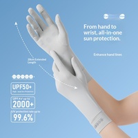 Gants de protection solaire printemps-été, séchage rapide, imperméables, respirants, fins, antidérapants, à doigts complets, compatibles écran tactile, fermeture auto-agrippante