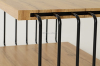 Table basse sur mesure en MDF effet bois avec cadre métallique et plateau en bois pour salon – Vente en gros de meubles
