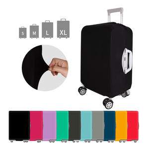 סטרץ שחור מוצק מטען אבק מסע מזוודה מגן עמיד שריטות 18-32 אינץ' - Product Image 1