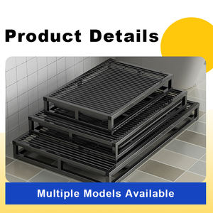 Vendita all'ingrosso di alta qualità per prevenire schizzi di urina in stile cassetto in acciaio inox cane vassoio della toilette - Product Image 5