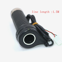 Poignée de gaz pour vélo électrique, accélérateur de torsion standard pour vélo électrique, câble de 1.5m, 24V/36V/48V/60V/72V/84V