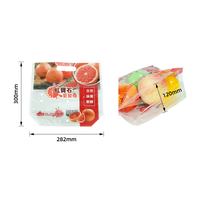 Sacs de rangement perforés pour fruits et légumes avec poignée de transport, sac respirant anti-buée pour fruits frais avec fermeture éclair et trous d'aération