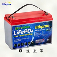 Batterie LiFePO4 rechargeable 36V 100AH Grade A 6000+ cycles profonds Marine Bluetooth Smart BMS M8 Terminal CE RoHS IP67 OEM ODM