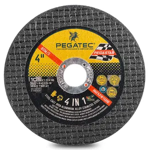 4'' 105x1x16mm multipurpose cutting disc for steel inox aluminum cast iron PEGASTAR