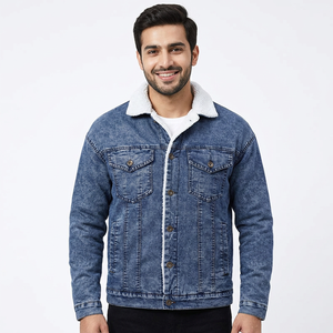 Wholesale New Fashionable <b>Men</b> Winter Clothing <b>Men's</b> Plus Size <b>Denim</b> <b>Jacket</b> <b>Mens</b> <b>Denim</b> <b>Jackets</b> Wholesale - Product Image 1