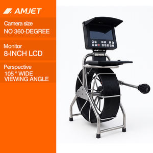 Cámara <span class=keywords><strong>de</strong></span> Inspección <span class=keywords><strong>de</strong></span> Tuberías AMJET DrainEye-R10-pro 1080p IP68, Cámara <span class=keywords><strong>de</strong></span> <span class=keywords><strong>Alcantarillado</strong></span> Residencial <span class=keywords><strong>de</strong></span> 300 mm con Monitor a Color para Fontaneros - Product Image 1