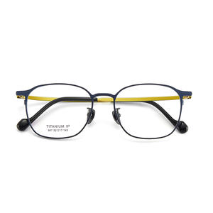 กรอบแว่นตาไทเทเนียมแท้สำหรับผู้ชายสุดหรู ทรงสี่เหลี่ยมเต็มกรอบ กันลื่น ผลิตที่ตานหยาง รุ่น 987 เลนส์อะคริลิก - Product Image 2