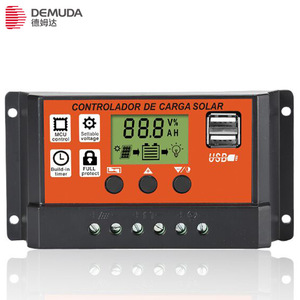 ตัวควบคุมการชาร์จพลังงานแสงอาทิตย์ DMD Demda 12V 24V PWM 10A 20A 30A พร้อมพอร์ต USB สำหรับระบบไฟถนน - Product Image 2