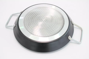 Sartén antiadherente de aluminio para mariscos españoles, olla de <span class=keywords><strong>paellera</strong></span> para acampar y cocinar al aire libre, 38 <span class=keywords><strong>CM</strong></span> - Product Image 4