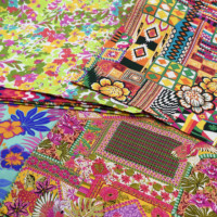 Offre Spéciale somalien Baati fleur motif imprimé Designer tissu pas cher 45S imprimé 100% rayonne tissus pour vêtements robe