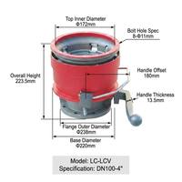 Vanne d'arrêt d'urgence manuelle à accouplement sec en aluminium de haute qualité pour bras de chargement, connecteur d'huile LFC-100LP pour citerne pétrolière