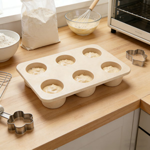 Moule à gâteau et à cupcakes en bambou biodégradable, design contemporain, qualité alimentaire, personnalisable, vente en gros - Product Image 4