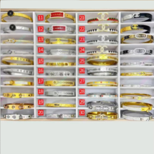 Bracelet en <span class=keywords><strong>acier</strong></span> <span class=keywords><strong>inoxydable</strong></span> plaqué or 18 carats à la mode, bracelet de <span class=keywords><strong>marque</strong></span> célèbre, double G CC L, <span class=keywords><strong>bijoux</strong></span> - Product Image 4