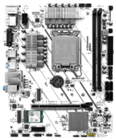 Carte mère JGINYUE H610M-GAMING WIFI DDR4 double canal, compatible avec les processeurs de plateforme LGA1700 de 12e, 13e et 14e générations