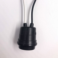Nouveauté, douille de lampe en porcelaine à vis 660W 600V avec fil, douille de lampe Edison en silicone E27