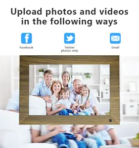Плюсы Frameo приложение 10,1 дюймовая рамка с сенсорным экраном с фото видео от оригинального производителя onlywheel в Wi-Fi деревянные цифровые фото рамки для картин