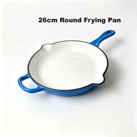 Ensemble de batterie de cuisine en fonte 3 pièces, compatible four, comprenant faitout et poêle, pour cuisinières à induction et à gaz