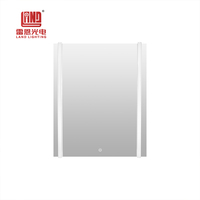 Miroir de salle de bain LED avec lumières, miroir de coiffeuse, capteur tactile intelligent, anti-buée pour salle de bain moderne