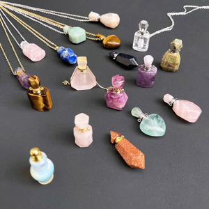 En gros Naturel Mixte <span class=keywords><strong>Améthyste</strong></span> Parfum Bouteilles D'huile Essentielle <span class=keywords><strong>Agate</strong></span> Rose Quartz Cristal Bouteille De Parfum - Product Image 6
