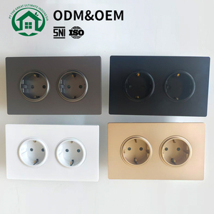 เต้ารับไฟฟ้าแบบติดผนังคู่ 2 ช่อง ดีไซน์ใหม่สำหรับมาตรฐานยุโรป 16A ป้องกันการงัดแงะ วัสดุ PC - Product Image 5