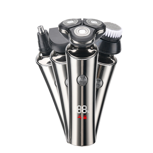Afeitadora Eléctrica 4 en 1 para Hombre, Kit de Aseo Todo en Uno, Recargable, Impermeable, Afeitado en Seco y Húmedo, Recortador de Barba y Vello Nasal - Product Image 1
