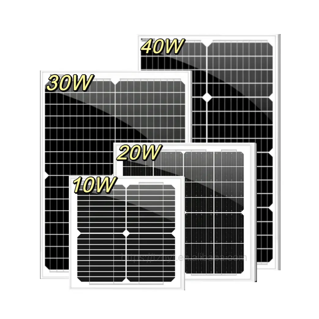 Cao panel năng lượng mặt trời 10W 20W 30W 40W 50W 60W 100W giá panel năng lượng mặt trời cho năng lượng mặt trời hệ thống Giang tô nhà máy giá