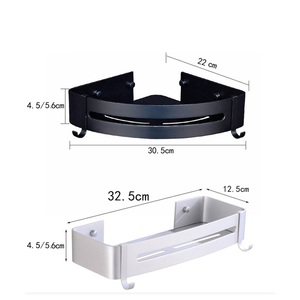 Stainless Steel Wall-Mounted Non-Folding Double Tier Waterproof Modern Bathroom Towel <b>Rack</b> - Product Image 2