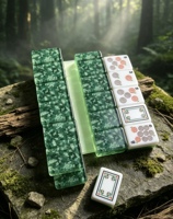 Vente en gros de jeux de mahjong américains de luxe personnalisés avec logo, cadeau d'entreprise OEM ODM