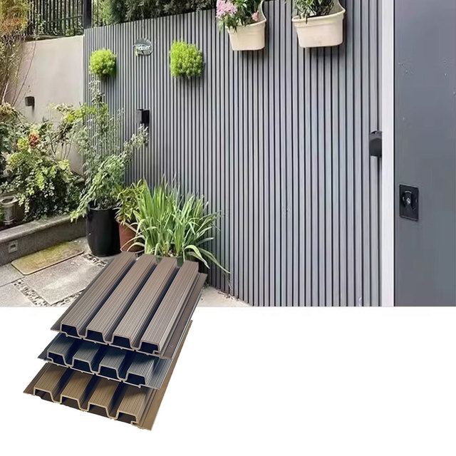 Easy Install Wall Cladding Wpc Exterior Outdoor Composite External Wpc Wall Cladding Panels