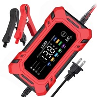 Chargeur de batterie transfrontalier 12V6A pour voiture et moto, modèle SWT-3668, fabriqué en Chine
