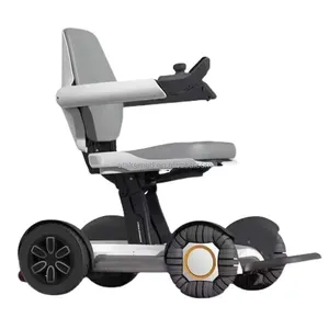 Sedia a rotelle elettrica telecomandata elettrica di lusso del motorino di mobilità pieghevole con il raggio di giro molto piccolo