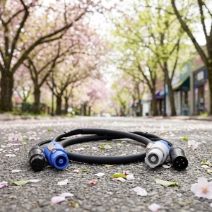 Câble <span class=keywords><strong>hybride</strong></span> professionnel <span class=keywords><strong>XLR</strong></span> 3P personnalisable pour contrôle d'éclairage, Powercon True1, DMX/signal/microphone, OFC 3x2.5mm², extension - Product Image 3