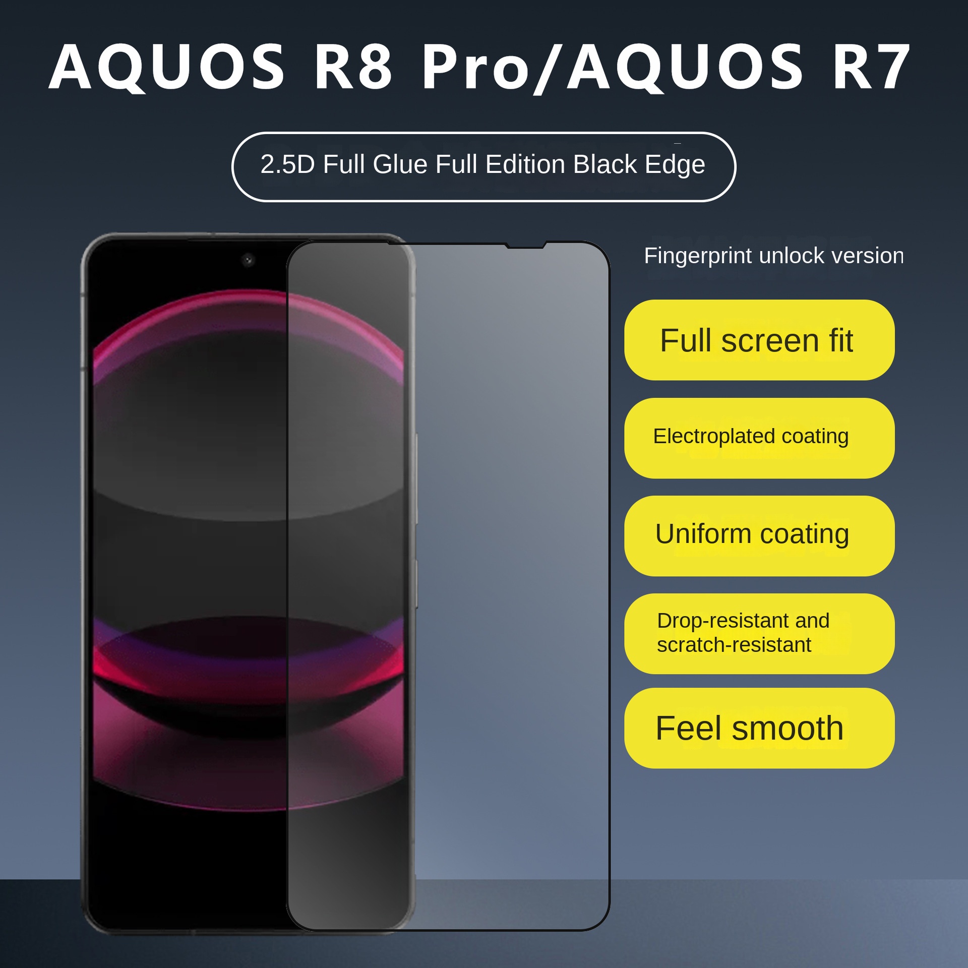 ขอบยางเต็มสีดำ โปร่งใส