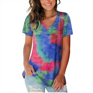 Bulk Supplier Custom Screen Printing 100% Cotton <b>Henley</b> Regular Fit <b>Women</b> T <b>Shirt</b> - Product Image 2
