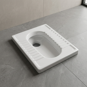 1er Grade Orissa Pan 20 Inch Céramique Squatting Toilette Sanitaire P Piège à Eau Placard Style Africain - Product Image 5