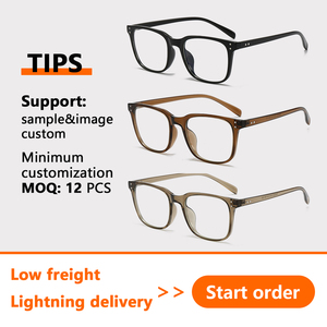 Nuevas <span class=keywords><strong>gafas</strong></span> ópticas de moda con montura cuadrada TR90 de alta calidad, unisex, personalizadas, con filtro de luz azul. - Product Image 2