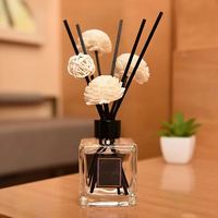 Diffuseur de parfum en rotin pour la maison, bouteille d'huile, décoration de salle de bain, parfum d'intérieur, verre, parfum d'ambiance, luxe, bureau, fleur