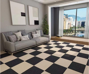 Los diseños de alfombras cuadradas ofrecen un aspecto moderno y se pueden organizar fácilmente en varios patrones - Product Image 2