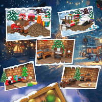 Boîte-cadeau de compte à rebours de Noël MouldKing, blocs de construction en papier, boîte mystère, kit de briques, blocs créatifs, jouets, cadeaux de Noël pour enfants