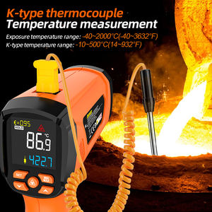 -40 a 2000C Higrômetro <span class=keywords><strong>Digital</strong></span> Termômetro Infravermelho Gun Eletrônico para Medição de Temperatura na Indústria OEM Personalizável - Product Image 6